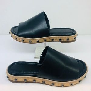 michael kors ellen leather slide